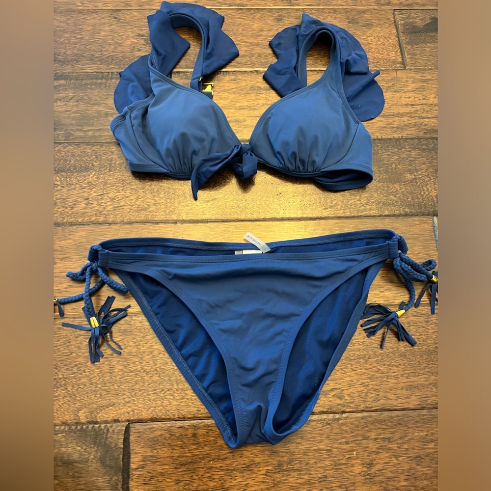 Blue bikini